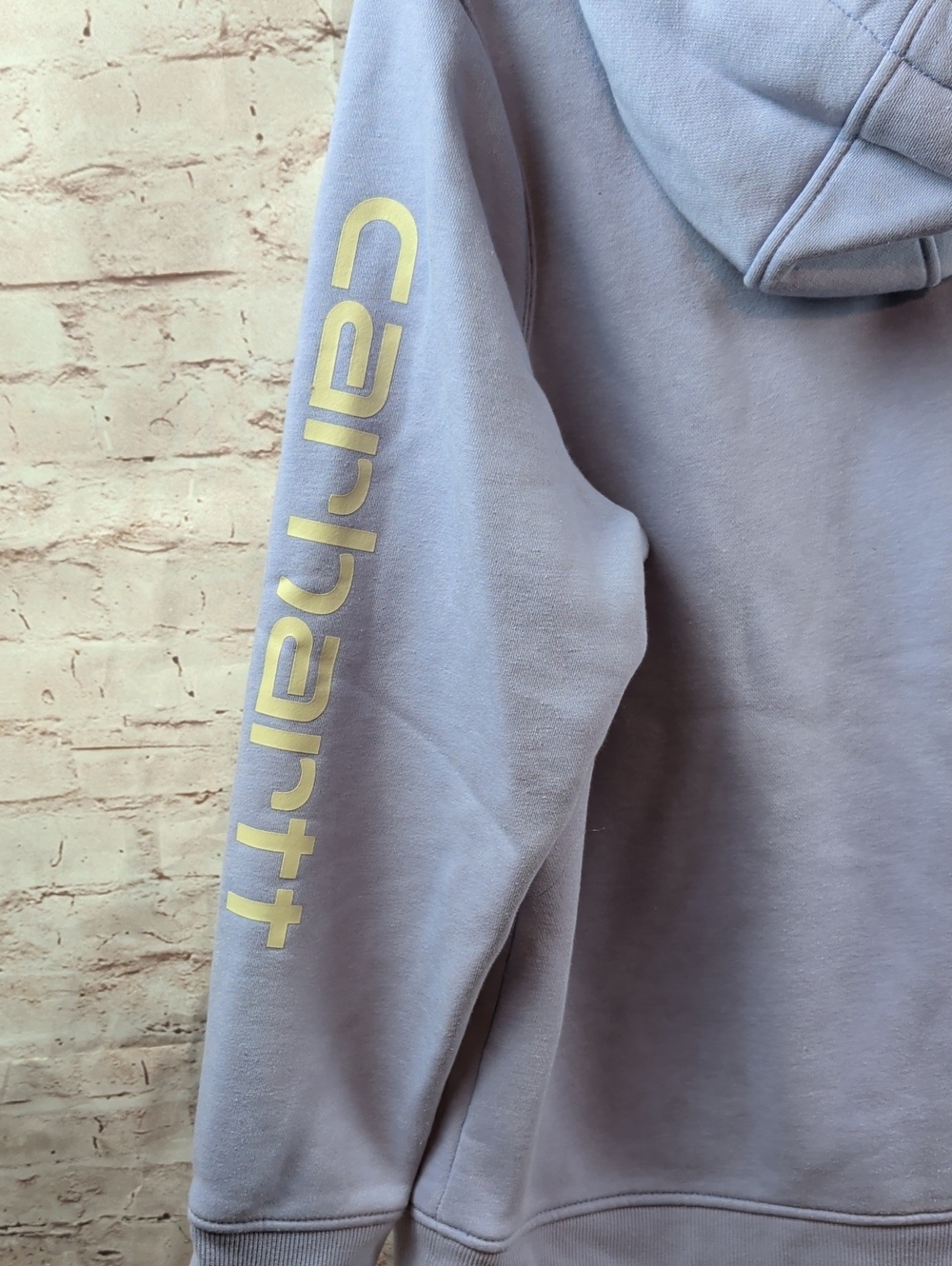 Carhartt Light Lavender Hooded Sweatshirt Women's XL like New - Picture 7 of 8